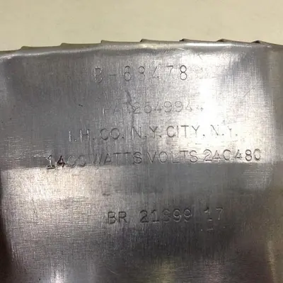 USED INDUSTRIAL HEATER B-68478