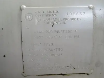 Used LAGRANGE PRODUCTS 2036-785 195652 Stainless Steel Tanks Texas US | Aucto #1453391