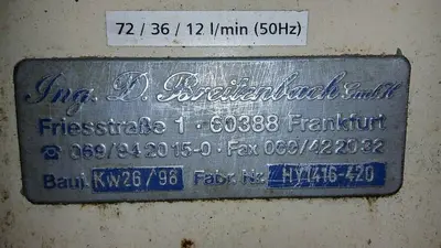 15hp Hydraulic Pump Tank Control Breitenbach Reservoir Vickers VEM Hydrotechnik