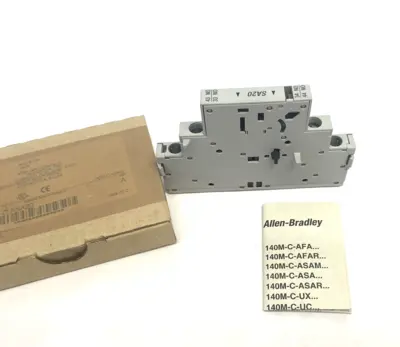 New | in-Stock Allen Bradley Ser. A Auxiliary Contact, Front Mount, 2 NO Contact Blocks Michigan US | Maverick Industrial Sales #1393236