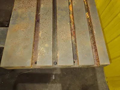 18" X 40" X 2.5" STEEL BOLSTER T-SLOT PLATE: YOBRO #25182