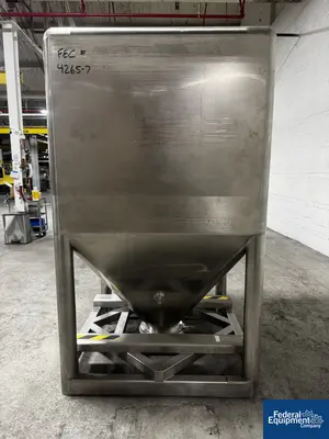 USED Servolift 1500 Liter Servolift Bin, Stainless Steel