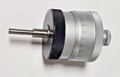 2 Scherr Tumico Micrometer Heads for XY Optical Measuring