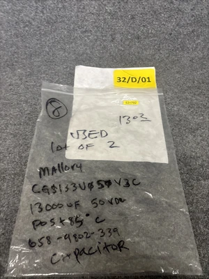 Used Mallory CGS133U050V3C Capacitors California US | Davliegogo LLC #1706165