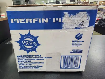 New | in-Stock Merfin New Case Merfin Mates Pre-Moistened Hand Wipes for Center Pull Dispenser 2 Rolls Hand Washing and Sanitizing Illinois US | Falcon Restaurant Supply #1376719