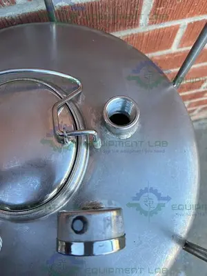 USED ALLOY PRODUCTS 120 LITER STAINLESS STEEL PRESSURE VESSEL 100 PSI