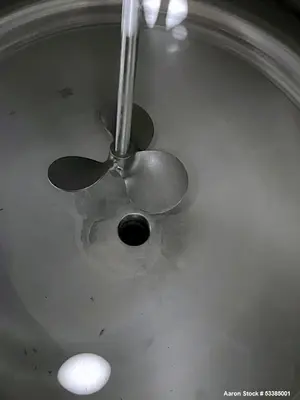 Used Amherst Approximately 75 Gallon 304L Stainless Steel Agitated Pressure Tank