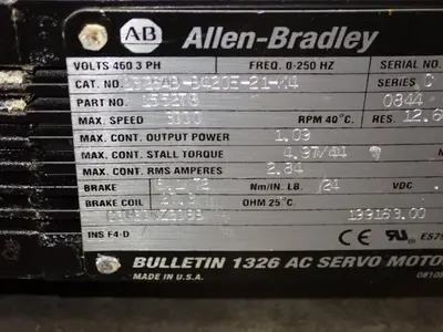 USED ALLEN BRADLEY 1326ABB420E21K4