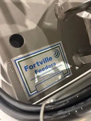 USED FORTVILLE FEEDERS APPROX. 30" AT WIDEST POINT, 15" INNER