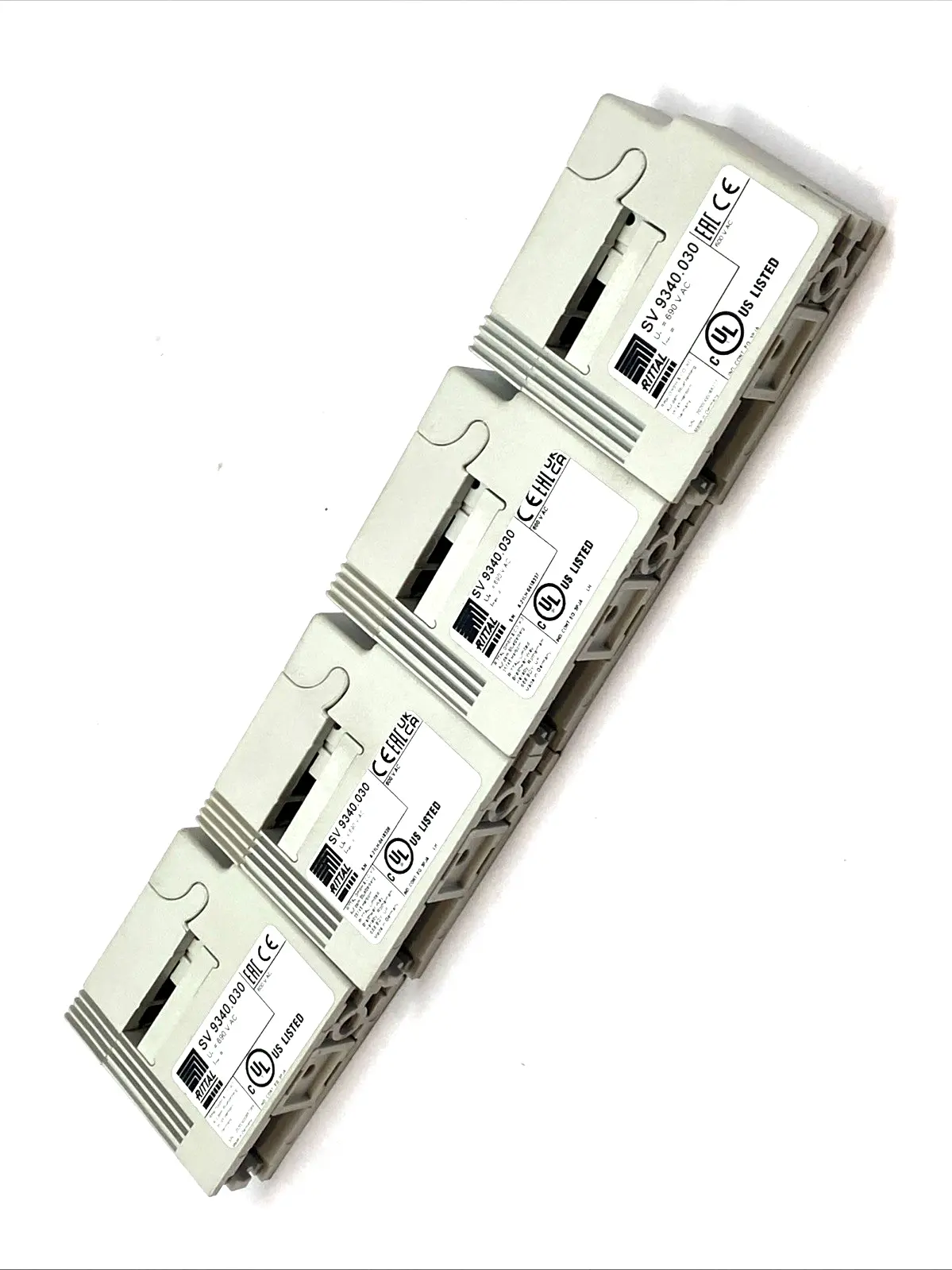 USED RITTAL BUSBAR SUPPORT, 1 POLE LOT OF 4