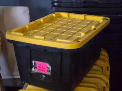 Lot of (4) Storage Bins 30" x 20" x 14"