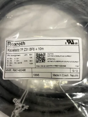 Rexroth R901420496 7-Pin Industrial Cable/Cord Set 10m -NIB