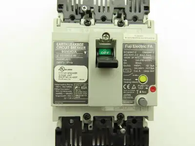 Mitsubishi Electric EG103CUL Circuit Breaker Earth Leakage 60A 100-440vac 3Pole