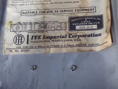 USED ITE IMPERIAL CORPORATION JF321