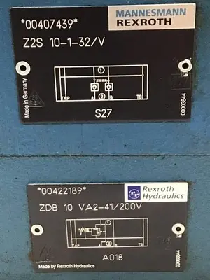 USED REXROTH ZDB10VA241200V & Z2S10132V