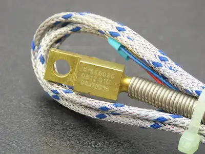 Gunther 1xFe-CuNi L Thermocouple Probe .49" Mount Hole .17" 2 Wire Pin Connect