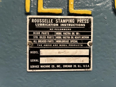 USED ROUSSELLE ROUSSELLE 6B76 PRESS