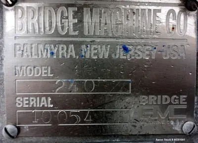 USED BRIDGE MACHINE CO. 240