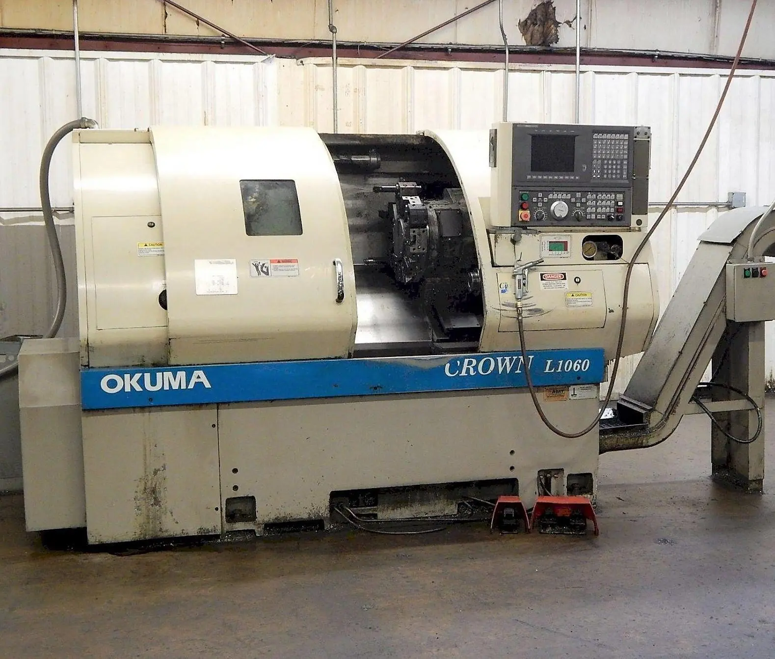 Used 2000 Okuma CROWN L1060 762S-BB Lathes, CNC Q10624 | Great