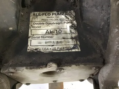 All-Flo Pump AL-10 Double Diaphragm Pump Aluminum