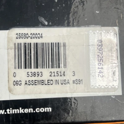 New | in-Stock Timken 25580-20024 Bearings California US | Davliegogo LLC #1706473