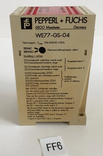 Used Pepperl + Fuchs WE77-GS-04 Miscellaneous MRO Indiana US | J&J Industrial Supply #515928