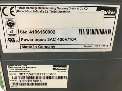 USED PARKER S075V4F11I11T30M00