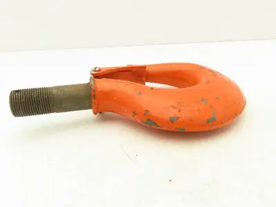 CM Lodestar 3-4 Ton Chain Hoist Upper Hook Threaded Shank w/Latch No 9 Orange