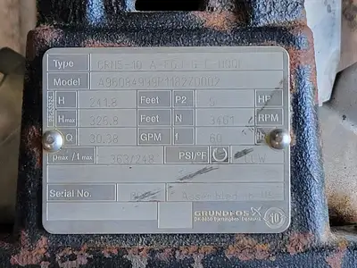 USED GRUNDFOS CRN 5-10 A-FGJ-A-E-HQQE