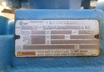 USED 2011 GOULDS 3196