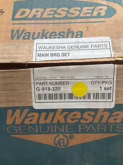 Waukesha Main Bearing Set PN G-918-320
