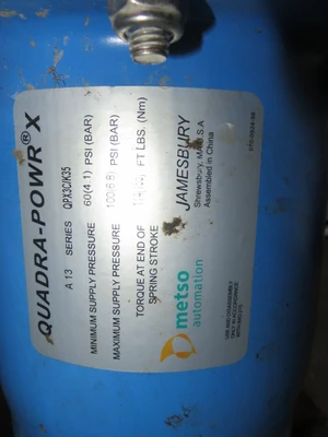 Neles Jamesbury 6" V-Ball Control Valve Air Operated