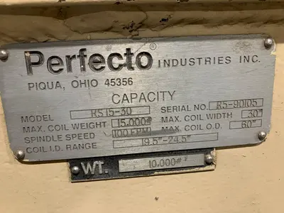 PERFECTO RS15-30 / 28-30-7 / 500-30 Coil Feed Lines | PressTrader Limited (10)