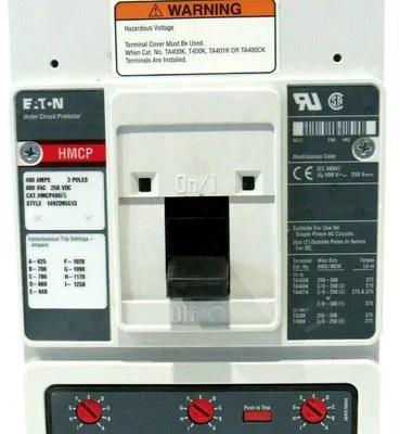 NEW EATON HMCP400F5 CIRCUIT BREAKER SER.C 3 POLE 400AMPS