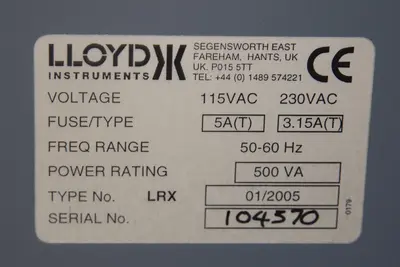 Used 2004 CHATILLON LRX 2.5 KN UNIVERSAL Tensile & Compression Testers Minnesota US | Orca Machine Tools, Inc. #1266984
