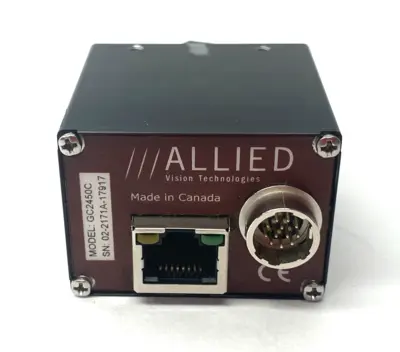 Used Allied Vision Technologies GigE Prosillica GC Vision Camera, Ultra-Compact 5.0MP Resolution Frame Grabbers & Cameras Michigan US | Maverick Industrial Sales #1397678