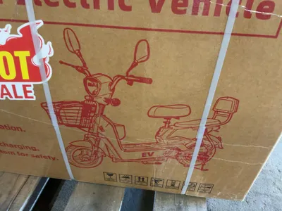 New SDLANCH EV Electric Scooter, Battery Operated, Steel Frame, Painted Plastic Shell, LED Running L...