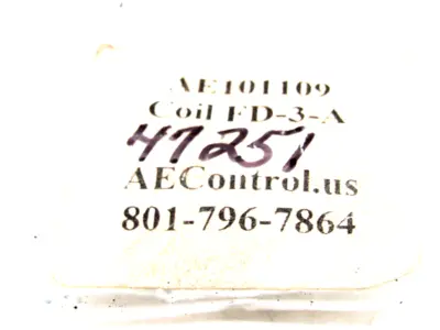 NEW AE CONTROLS FD-3-A COIL AE101109 FD3A