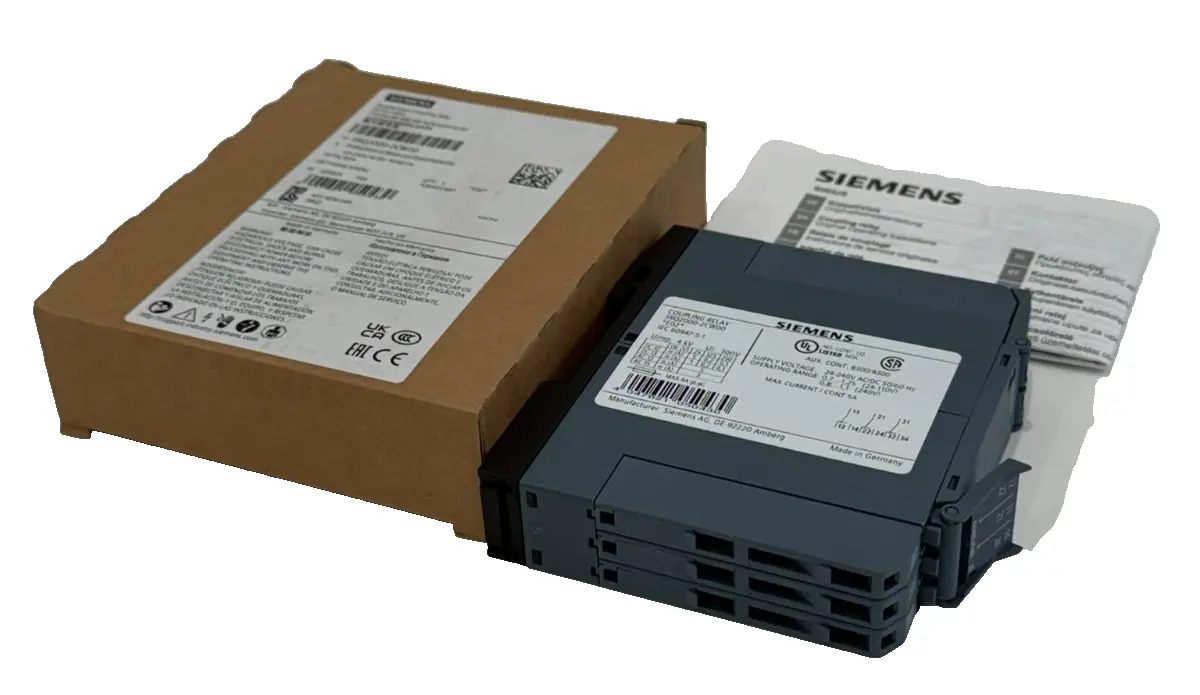 NEW SIEMENS 3RQ2000-2CW00 COUPLING RELAY 24-240V AC/DC 50/60HZ 3RQ20002CW00