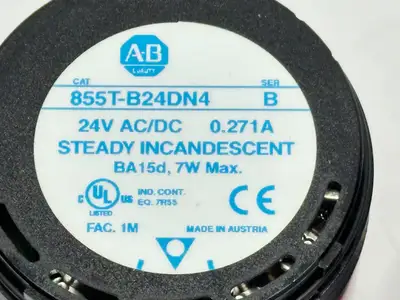 Used Allen-Bradley Ser. B Red Steady Incandescent Stack Light Light Source Equipment Michigan US | Maverick Industrial Sales #1490039