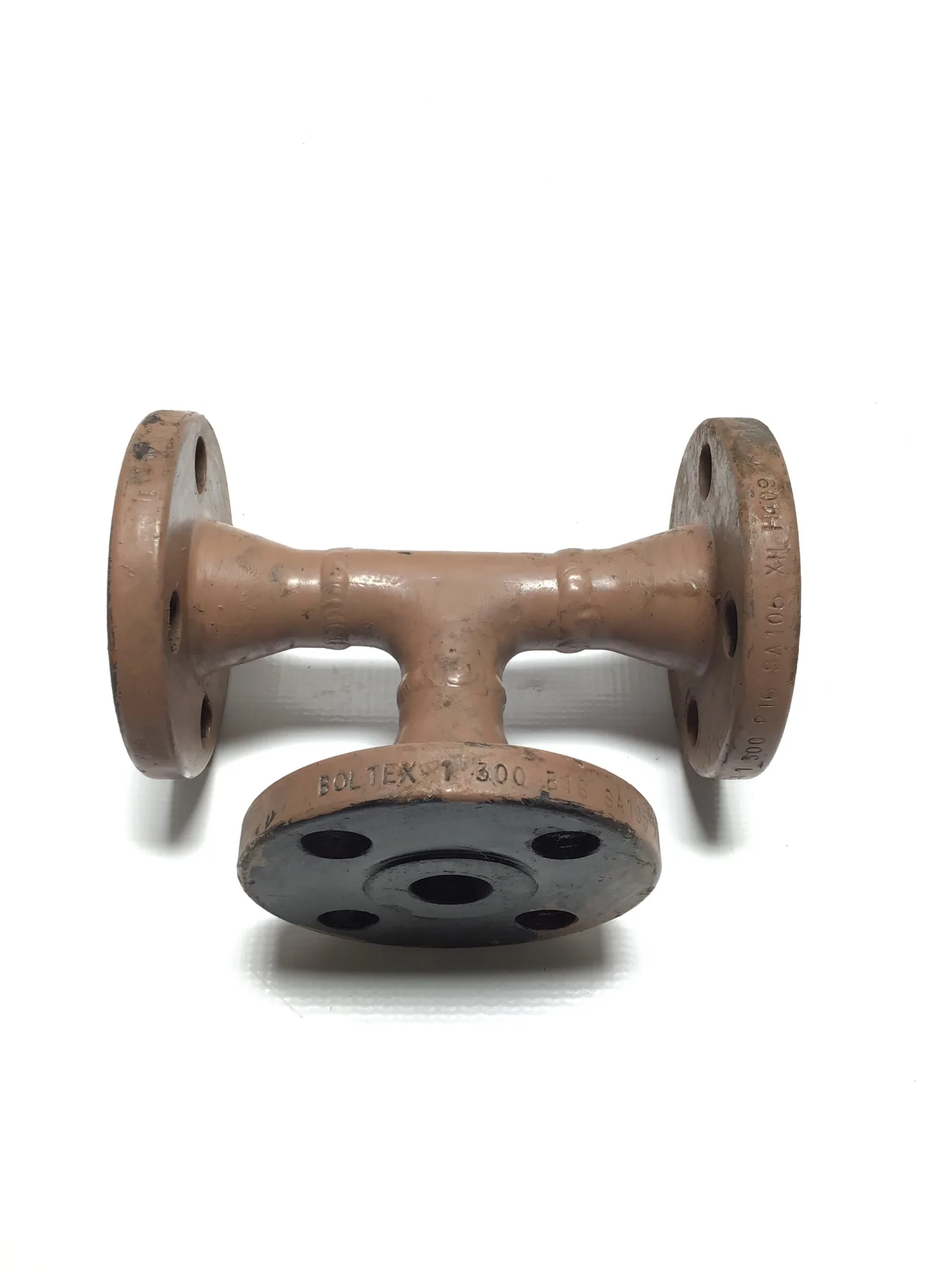 3″ Stainless Steel Flanged Tee SCH 10S SA105 XH 300# RF Pipe Fitting Industrial