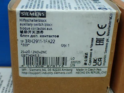 NEW SIEMENS 3RH29111FA22