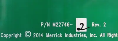 NEW MERRICK GENETIX GCM04 CONTROL PANEL M22746-2