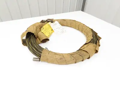 Wireco 3/8"x 100' Steel Wire Rope Crane Hoist Winch Lifting Cable R68759D2F119