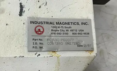 USED INDUSTRIAL MAGNETICS, INC 5C1530-PG0077