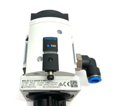 Used Festo On/Off Soft Start Valve, Built-In Switch 527682 Pump & Valve Parts Michigan US | Maverick Industrial Sales #1402303