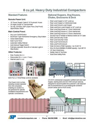 Used SP INDUSTRIES CP-6101 6YARD STATIONARY Misc Recycling | US Recycling Equipment #474999