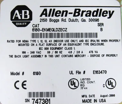 USED ALLEN-BRADLEY 6180