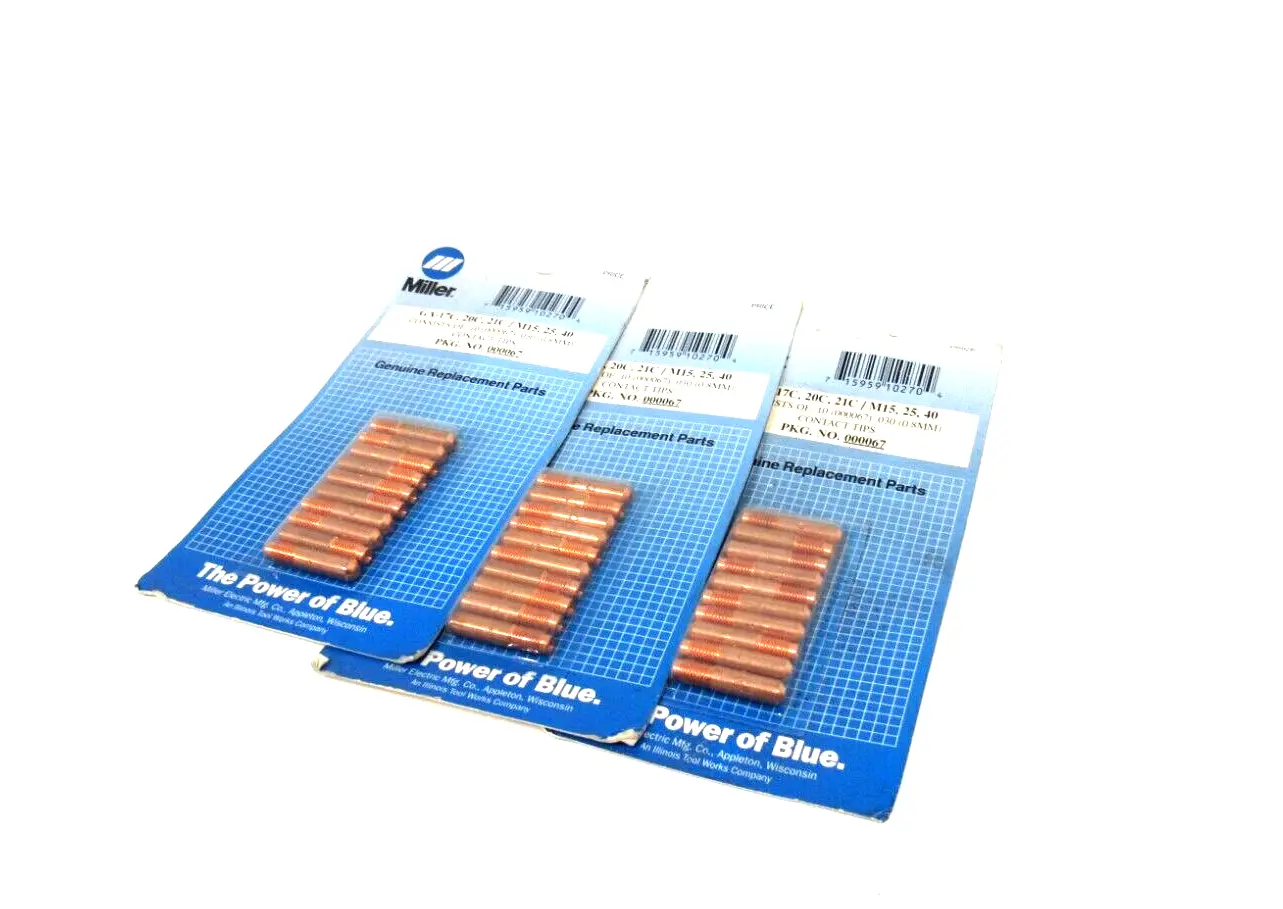 LOT OF 30 NEW MILLER 000067 CONTACT TIPS