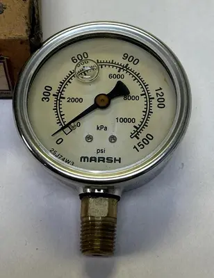 New | in-Stock MARSH J7674P Universal Pressure Meters | Surplus Asset Holdings #1219499